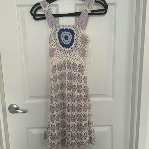 Zara Crochet Beach Cover Up, S